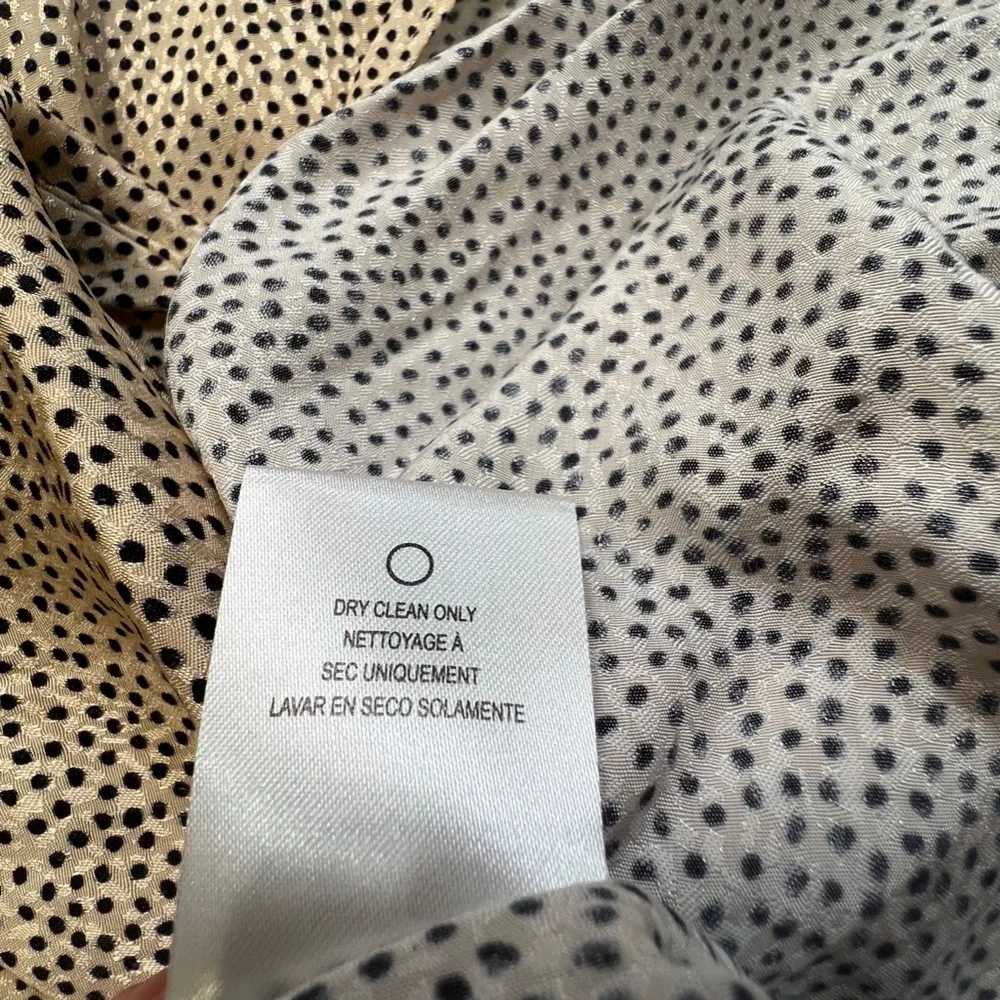 Sachin + Babi Short Sleeve Graham Women's Top, Cream Polka Dot Jacquard, Sz M - Picture 11 of 14